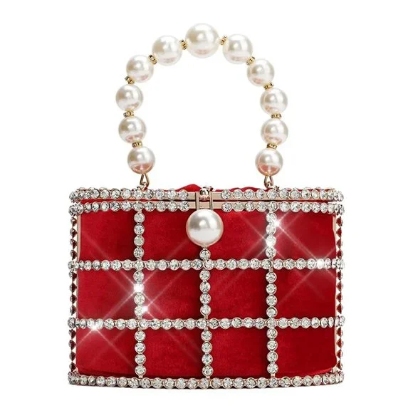 NEW Sparkling Bling Swarovski Crystal Pearl Clutch Purse Bag: + FREE Gif… - Picture 4 of 16